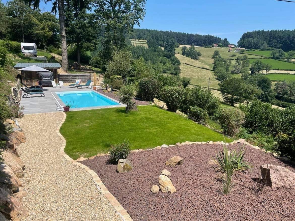 La Mazille , Cossy Vakantiestudio Met Zwembad In Zuid-Bourgogne Anglure-sous-Dun Bagian luar foto